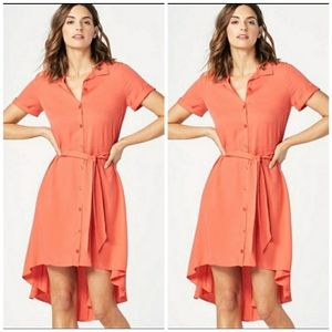 Justfab  high low shirt midi dress size ×s